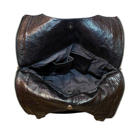 Kippys Y2K Iridescent Holo Leather Swarovski Crystal Embellished Shoulder Bag - Picture 16 of 16